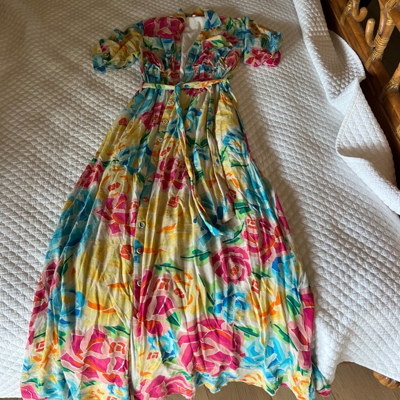All Things Mochi Floral Dress - Size Small - Picture 1 of 5